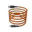 Hammer Magnetický kabel USB-C oranžový / Kabel / USB-A (M) - USB-C (M) / 65W / 1 m / nylonové opletení
