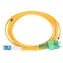 Extralink SC/APC-LC/PC žlutý / Patchcord / Jednomódový / Duplex / G652D / 1,5 m