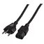 EFB Švýcarsko 180° - C13 180° černá / Napájecí kabel / 2 m / 10 A / 250 V
