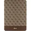 Guess 4G Folio hnědá / Pouzdro / Apple iPad Pro 12.9" (2020/2021/2022) / Stripe Allover