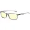 GUNNAR Vertex Reader Gray Crystal / Herní dioptrické brýle / jantárová skla / BLF 65 / dioptrie +1,5