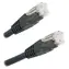 XtendLan černá / Patch kabel / Cat6 UTP / 1 m