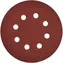 Geko Brusný disk 125 mm / Brusný papír / Zrnitost P220 / 8 otvorů / 50 ks