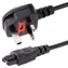 StarTech Power Cord UK BS1363 - C5 černá / Napájecí kabel / 1 m / 250 V / 2,5 A