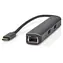 Nedis USB-C dokovací stanice 5v1 antracit / Dokovací stanice / HDMI výstup / RJ45 / 3x USB-A / 5 Gbps / 0,2 m