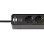 Brennenstuhl Ecolor prodlužovačka 4 zásuvky černá / Prodlužovací kabel / 2x USB-C / 1,5 m / bezpečnostní vypínač