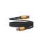 Hammer Magnetický kabel USB-C černý / Kabel / USB-C (M) - USB-C (M) / 100W / 1 m / nylonové opletení