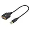 StarTech USB na RS232 null modem černá / Redukce / USB Typ-A > D-Sub DE-9 / 0,3 m / FTDI FT232R