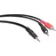 Speedlink Audio kabel Jack 3,5 mm - 2x Cinch černá / Audio kabel / 2 m