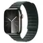 Devia Deluxe Magnetic Fiber tmavě zelená / Řemínek / Apple Watch 44/45/46mm / magnetický