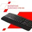 Canyon HKB-W6 černá / Bezdrátová klávesnice / 2.4GHz + Bluetooth / ergonomická / voděodolná / 104 kláves / CZ/SK