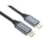 PremiumCord DisplayPort 1.4 přípojný kabel M-M 0,5 m stříbrná / Video kabel / 8K 60Hz / zlacené konektory