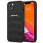 AMG Leather Debossed Lines černá / Zadní kryt / hardcase / kožený / pro Apple iPhone 14 Plus