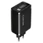 CANYON 65RC černá / Nabíjecí adaptér / vestavěný kabel USB-C / 65W / PD & QC