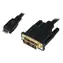 LogiLink Mini HDMI - DVI-D černá / Video kabel / DVI Single Link / 1 m