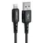 Acefast C4-02 USB-A - Lightning kabel černá / MFi / 2,4A / 1,8 m