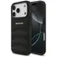 AMG Leather Debossed Lines Logo iPhone 17 Pro černá / Zadní kryt / Kůže