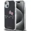 Hello Kitty IML Kitty Face iPhone 15 černá / Zadní kryt / Apple / IML potisk