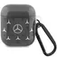 Mercedes MEA28DPMGS AirPods 1/2 černá / Pouzdro / Large Star Pattern / Apple AirPods 1. a 2. generace