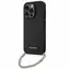 Karl Lagerfeld Saffiano Monogram Chain černá / Zadní kryt pro iPhone 14 Pro / Crossbody