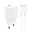Acefast A73 Mini PD20W GaN bílá / Nabíječka / USB-C / 20W / + USB-C kabel