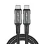 Acefast C1-09 šedo-černá / Kabel USB-C - USB-C / USB4 / PD3.1 / 5A / 1 m