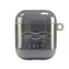 Audi IML Geometric Pattern pouzdro pro Apple AirPods 1 a 2 šedá / Pouzdro / IML technologie