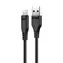 Acefast C3-02 černá / Kabel USB-A - Lightning / MFi certifikace / 2,4A / 1,2 m