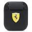 Ferrari On Track Leather pouzdro pro Apple AirPods černá / Pouzdro / Kožené