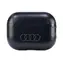 Audi Leather Big Logo kožené pouzdro pro Apple AirPods Pro 2 černá / Pouzdro / Apple AirPods Pro 2 / Kůže