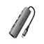 Acefast J18 šedá / Dokovací stanice / USB-C / 6v1 / HDMI 4K 60Hz / PD 90W