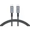 Tech-Protect UltraBoost Max šedá / Kabel / USB-C 4.0 - USB-C 4.0 / PD 240W / 40Gbps / 8K / 1m