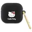 Hello Kitty Pouzdro 3D Kitty Head pro AirPods 3 černá / Pouzdro / AirPods 3 / Silikon