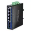 TRENDnet TI-G51SC / Switch / Průmyslový / DIN lišta / 4x Gigabit RJ-45 / 1x SFP / Unmanaged