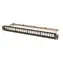 Lexi-net Modulární patch panel 24 portů černý / Patch panel / 19" / 1U / vyvazovací hřebínek