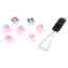 HyperX Rubber Keycaps růžová / Sada kláves / US layout / TPE guma