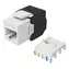 Equip Keystone Jack Cat6A bílá / Keystone Jack / LSA / nestíněný / 8 ks