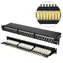 Extralink CAT5E STP V2 černý / Patch panel / 24 portů / 1U / RJ45