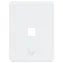 Ubiquiti Universal Wall Plate 1-Port / Krytka pro keystone zásuvku / vertikální / přetíratelná / sada 4 ks