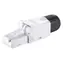Equip RJ45 Cat6a bílá / Konektor / nestíněný / pozlacené kontakty / bez nářadí / 5 ks