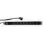 LogiLink Napájecí lišta 19" 9x230V černá / Zásuvková lišta / bez vypínače / 2 m / 16 A