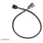 Akasa prodlužovací kabel ventilátoru 4PIN černá / Kabel / PWM / 30 cm / 4 ks