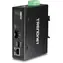 TRENDnet TI-F11SFP / Media konvertor / 100/1000Base-T na SFP / IP30 / DIN lišta / -40 až 75 °C