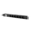 Lanberg PDU černá / Zásuvková lišta do racku / 19" 1U / 6x zásuvka PL / IEC C14 / 10 A / 2 m