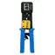Equip Krimpovací kleště RJ45/RJ11/RJ12 modro-černé / Krimpovací kleště / Cat5e/Cat6a / ráčnové / ocelová konstrukce