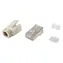 Equip Cat6a transparentní / Konektor RJ45 / stíněný / pozlacené kontakty / 100 ks
