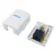 Equip Instalační krabice Cat6A 1x RJ45 bílá / Instalační krabice / UTP / Pozlacené kontakty