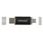 Intenso Twist Line 256 GB antracitová / USB flash disk / 2 ks / USB-A + USB-C / USB 3.2 Gen 1 / 70 MB/s