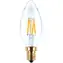 SEGULA LED svíčka čirá 3W(26W) / E14 / 260lm / 2200K / stmívatelná / F