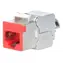 Intellinet Keystone modul Cat6a 10G STP červená / Keystone modul / RJ-45 / STP stíněný / 500 MHz / PoE++